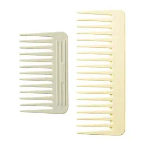 2-Pack Wide Tooth Comb for All Hair Wet/Dry, Gentle Detangling
