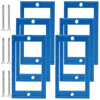 1/4" Electrical Box Extenders, Blue, Pack of 6