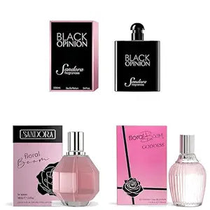 Sandora Fragrances Women's Perfume 3-Pack – Eau de Parfum – Three Full-Size 100 ml Bottles – Feminine Fragrance Collection