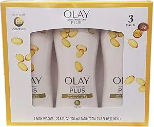 Olay Olay Ultra Moisture Plus Body Wash (Netcount 3 X 23.6 Fl Ounce Net Wt 70.8 Fl Ounce ),