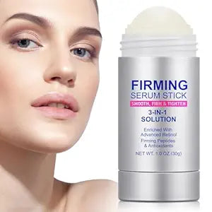 Advanced-Retinol Firming Serum Stick, 3-in-1 Face Firming Stick for Women, Smooth,Tighten and Firm Face,Neck & Jawline, Reduces Wrinkles, Hydrates & Nourishes Skin (1.0 OZ)