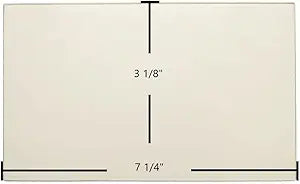 Austroflamm G1 Door Glass Replacement Γ 7 1/4" x 3 1/8" High-Temperature Ceramic Glass Panel (716063 / ADS23356)