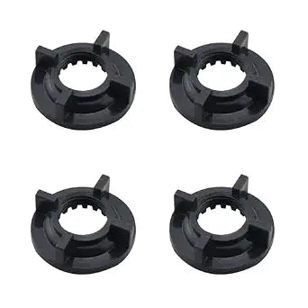 4PCS Straight Foot Hat Faucet 1/4 Inch Fixing Nut Bathroom Sink Locking Base Nut Replacement Parts for Bathroom Sink Components Black
