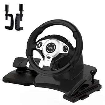 DOYO Gaming Steering Wheel and Pedals - PC Racing Wheel, 270/900 Â° Xbox Steering Wheel with Dual Motor Vibration Feedback and Gear Shifter for PC, PS4, Xbox One, Xbox Series X|S, PS3