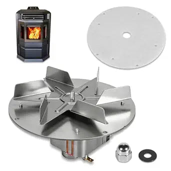 720110 Pellet Stove Exhaust Fan Motor with Gasket Compatible with ComfortBilt HP21 HP22 HP50 HP61; Castle Pellet Stove HPS09 HPS10 Serenity Serise, 110-115V 0.55A 3000RPM