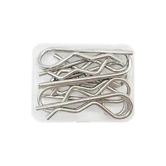 10pcs Cotter Pins, R Clips Hardware Pins, Spring Fasteners Hitch Pin, for Trailer Locking, Trailer Clamps, Lawn Mowers, Trucks, Mechanics, Heavy Duty R Clips Cotter Pin - M3.0x65mm