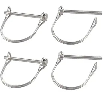 4 Pcs Tiny Safety Coupler Pin 3/16" x 1.97"(4.8mm x 50mm), Full Marine Grade 316 Stainless Steel Shaft Locking Pin, Small Pins Please Check the Size First