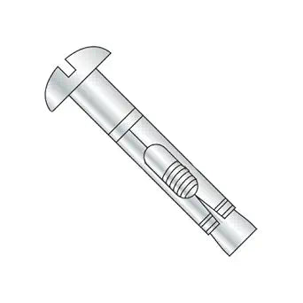 3/8" x 3 3/4" Sleeve Anchors/Round Head/Steel/Zinc (Carton: 50 pcs)