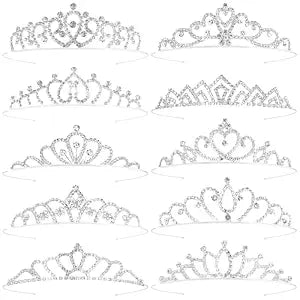 10 Pcs Tiaras Crowns Headbands for Girls Women