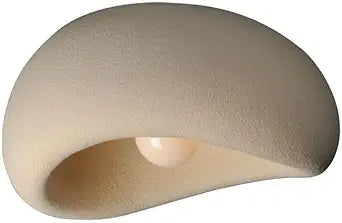 ET2 Lighting Moeraki 1-Light 16" Flush Mount | Oyster Finish | Polyurethane Construction | Modern Ceiling Mounted Light for Bedrooms | Hardwired Ceiling Installation | E25180-OY