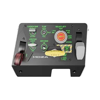 MOZA MTLP Take-off Landing Panel, realistic aviation control for flight Simulators, compatible with PC, black