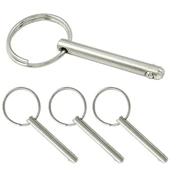 Quick Release Pin, 4pcs, 1/4" Diameter, 1-1/2" Usable Length