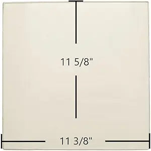 Austroflamm Integra FS Door Glass Replacement Γ 11 3/8" x 11 5/8" High-Temperature Ceramic Glass Panel (Z14846)