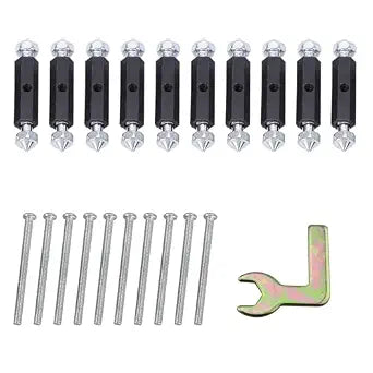 ZYAMY 10PCS 118 Type Wall Cassette Repair Tool Steel Box Repair Device Machine Unit Electric Box Support Rod with Wrench
