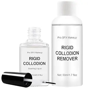 Rigid Collodion and Scar Remover Kit, Scarring Liquid & Remover Combo Set