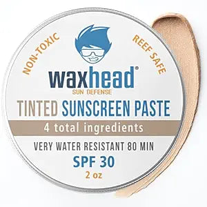 Waxhead Tinted Reef Safe Zinc Oxide Sunscreen SPF 30, Face Surf Paste