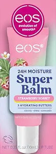 eos 24H Moisture Super Balm- Strawberry Sorbet, Lip Mask, 0.35 fl oz