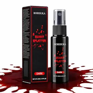 BOBISUKA Realistic Fake Blood Spray, Washable SFX Makeup Blood (Dark,30ml)