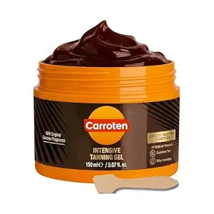 Carroten Intensive Tanning Gel, Browning Tan Accelerator, 5 oz + Spatula