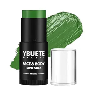 YBUETE Green Oil Based Face Body Paint Stick for Halloween Cosplay Makeup