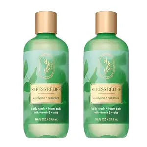 Bath & Body Works Eucalyptus Spearmint Foam Bath, 10 fl oz, 2 Pack