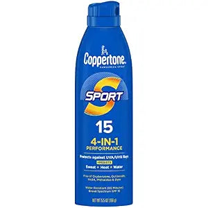 Coppertone SPORT Sunscreen Spray SPF 15, 5.5 FL OZ