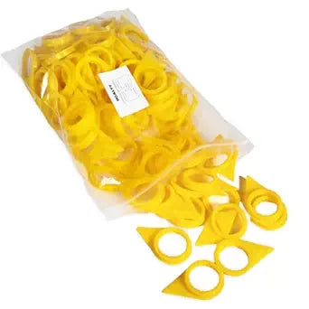100PCS Loose Lug Nut Indicators for 32mm/33mm/34mm Nuts Wheel Check Indicators for Semi Trucks, High Visibility Yellow