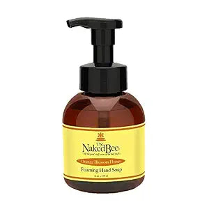 The Naked Bee Orange Blossom Honey Foam Soap (12 oz) Liquid Foaming Hand Soap - Mild Cleanser to Reduce Dryness - Gentle Foam for Clean and Soft Hands