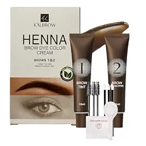 Professional Brow Tint Dye Kit ï¿½ï¿½ï¿½ 1 & 2, Long-Lasting Results(