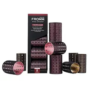 Fromm Thermalux Aluminum Core Professional Hair Rollers, 2" & 2.5", 8-Pack