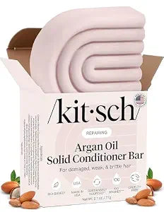 Kitsch Argan Oil Conditioner Bar Soap for Hair Growth – Made in USA, 2.7 oz