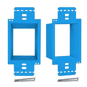 BWP 2 Pack Electrical Outlet Box Extender 1 Gang - Electrical Box Extender with 4 Screws -Single Gang Box Extender Outlet