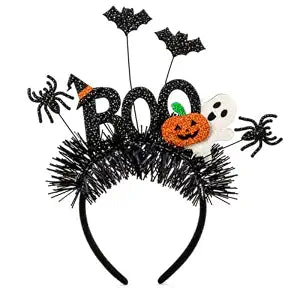 YARIEW Halloween Headbands for Women Spooky Ghost Pumpkin Boo Headband