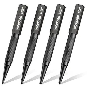 WORKPRO 4-Piece Nail Punch and Center Punch Set