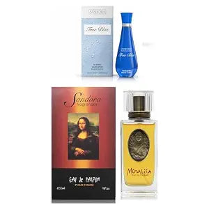 Sandora Fragrances Women's Perfume 2-Pack – Eau de Parfum – Two Full-Size 100 ml Bottles – Clean Fresh Airy + Elegant Floral Classic Fragrance