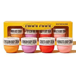 Miami Mami Body Butter For Women Gift Set Variety 4 Pcs Scented Body Cream Kit - Brazilian Bum Cream Perfume Lotion Balm Bundle Set - Skin Care Beauty Gift Set Rio De Janeiro Brazilian Cream
