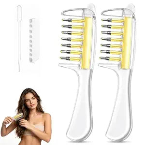 2Pcs Scalp Essential Oil Applicator, Refillable Scalp Oil Applicator Comb