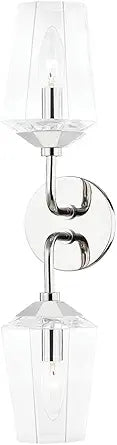 Mitzi H420302-PN Kayla Vanity, 2-Light 120 Total Watts, Polished Nickel