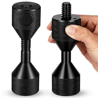Kingdder 2 Pcs Push Button Carbon Steel Flange Two Hole Pins Double Hole Alignment Pins, Quick Release and Installation (for 5/8" to 1-7/8" Holes)