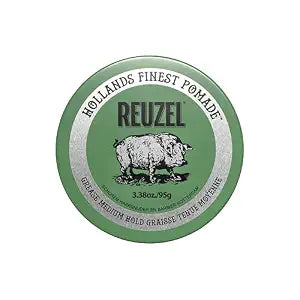 REUZEL Green Grease Pomade Medium Hold Low Shine 3.38 oz 95g
