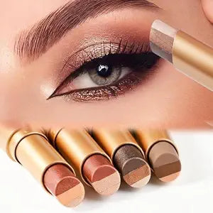 4PCS 3 Color Gradient Eyeshadow Stick Matte Shimmer Waterproof Long-lasting Crease-proof & easy to apply, suitable for dailymakeup touch-upsï¿½ï¿½ï¿½Eye shadow pen set for M