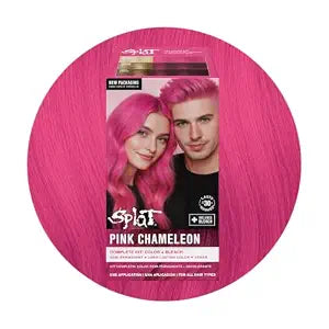 Splat Pink Chameleon Semi Permanent Hair Dye Box Kit with Bleach