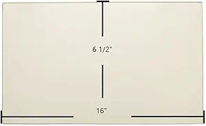 Brunco Firelite, Blazer I, Blazer II Door Glass Replacement Γ 16" x 6 1/2" High-Temperature Ceramic Glass Panel (1B5285)