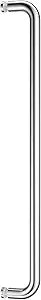 Ranbo Glass Shower Door Towel Bar 20 Inch Stainless Steel Sliding Shower Door Handle Replacement with Polished Chrome Finish for Commercial and Residential Glass Doors