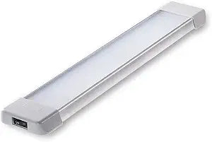 Raycharm LED Interior Utility Light Fixture 14.6" x 2.6", High Lumen-Output Low Current Draw Energy Efficient, Frosted Lens 6000K Cool-White Even Diffused Beam, On/Off Rocker Switch 12V-24V DC, 1-Pack