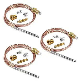 3 SETS Universal 24" Snap Thermocouple Compatible with Robertshaw 1980-024