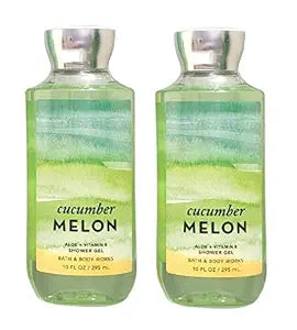Bath and Body Works Cucumber Melon Shower Gel Gift Sets For Women 10 Oz 2 Pack (Cucumber Melon)