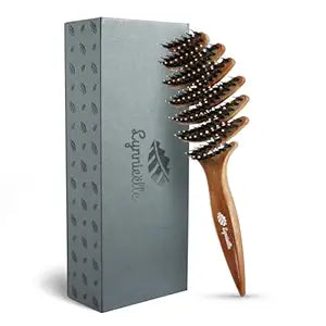Natural Boar Bristle Hair Brush for Fine Hair - A Great Gift