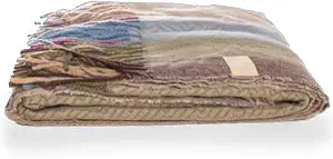 The Chosen Multi-Colored Blanket  Disciples Tunic Inspired Throw | 12-Color Design Symbolizing the Twelve | Soft Cozy Blanket | 50x72 Polyester Throw