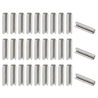 PATIKIL Slotted Spring Pin, 50 Pcs 5/64" x 5/16" (2.2mm x 8mm) 304 Stainless Steel Split Roll Pins Spring Dowel for Home Improvement Automotive Machine Repair, Silver